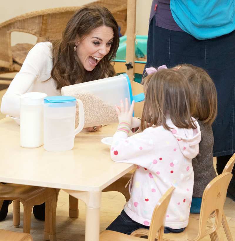 Duchess Kate Serves Breakfast at Preschool in Solo Royal Engagement