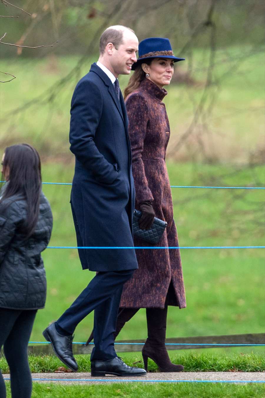 Duchess Kate and Prince William Attend Sunday Service at Church At Sandringham