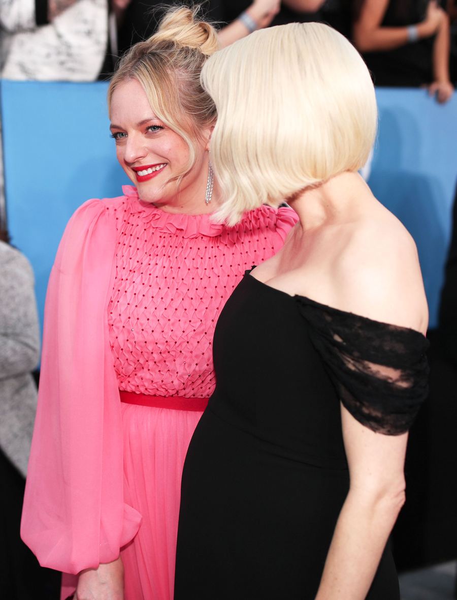Elisabeth Moss and Michelle Williams and Baby Bump at SAG Awards