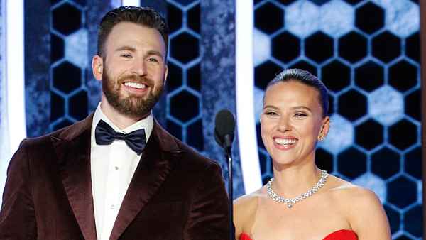 Chris Evans Helped Pal Scarlett Johansson With Her Dress in Sweet Unseen Golden Globes Moment
