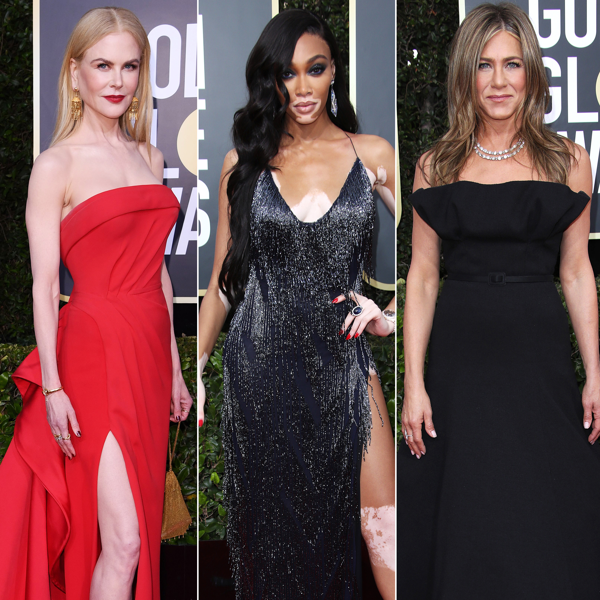 Golden 2020 Red See Celeb Dresses, Gowns