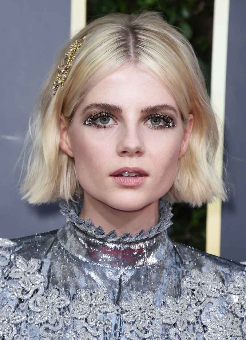 Golden Globes 2020 Makeup - Lucy Boynton
