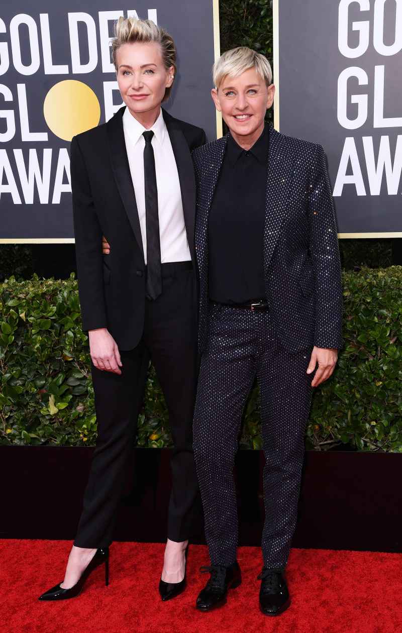 Golden Globes 2020 Stylish Couples - Portia De Rossi and Ellen DeGeneres