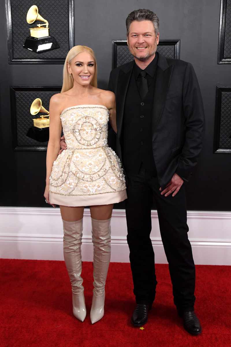 Gwen Stefani and Blake Shelton Red Carpet Grammys 2020