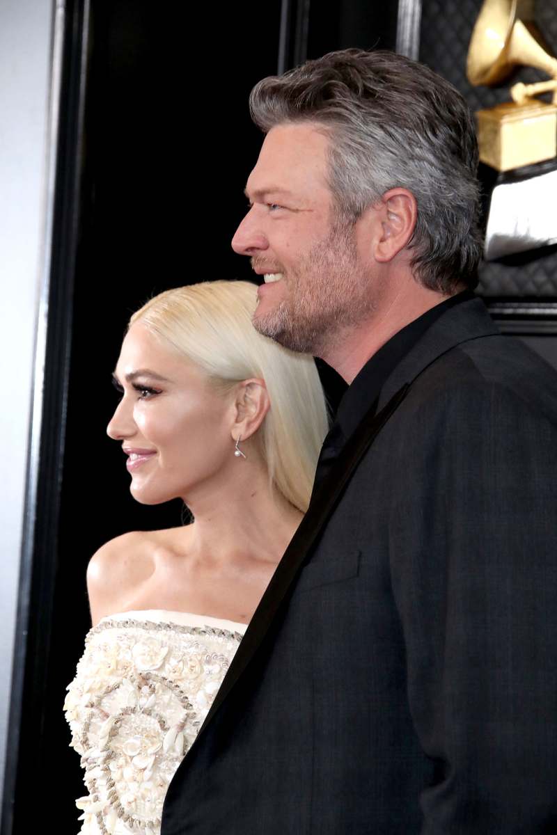 Gwen Stefani and Blake Shelton Red Carpet Grammys 2020