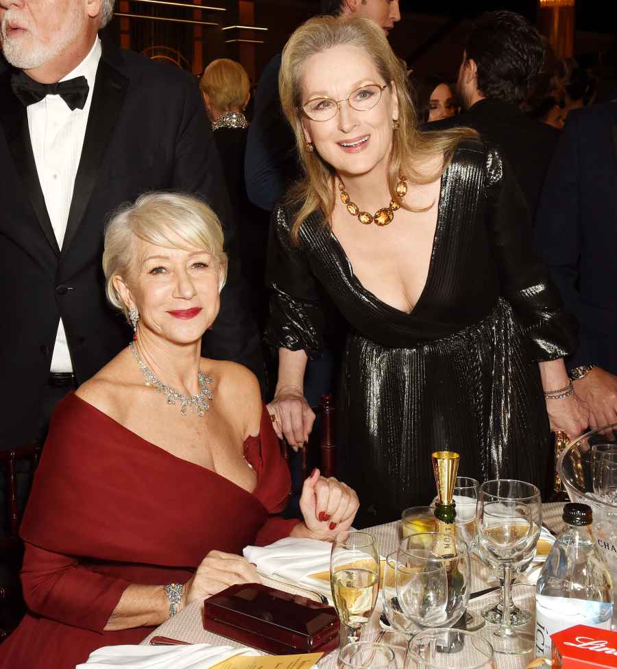 Helen Mirren and Meryl Streep Inside the Golden Globes 2020