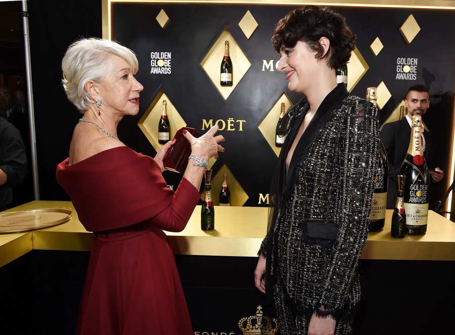 Helen Mirren and Phoebe Waller-Bridge Inside the Golden Globes 2020