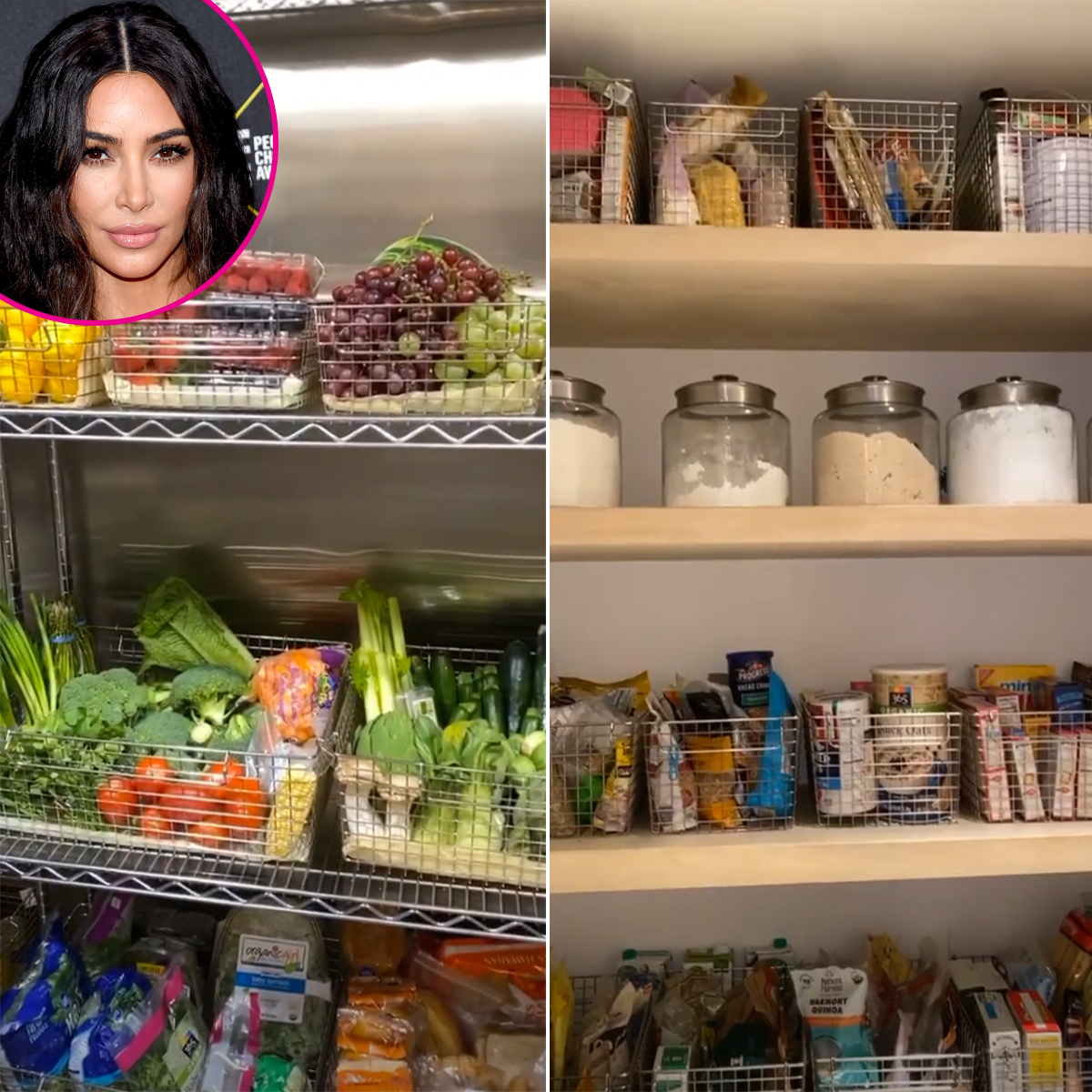 Kim Kardashian Shows Off Her Pantry, 'Main' Refrigerator: Photos