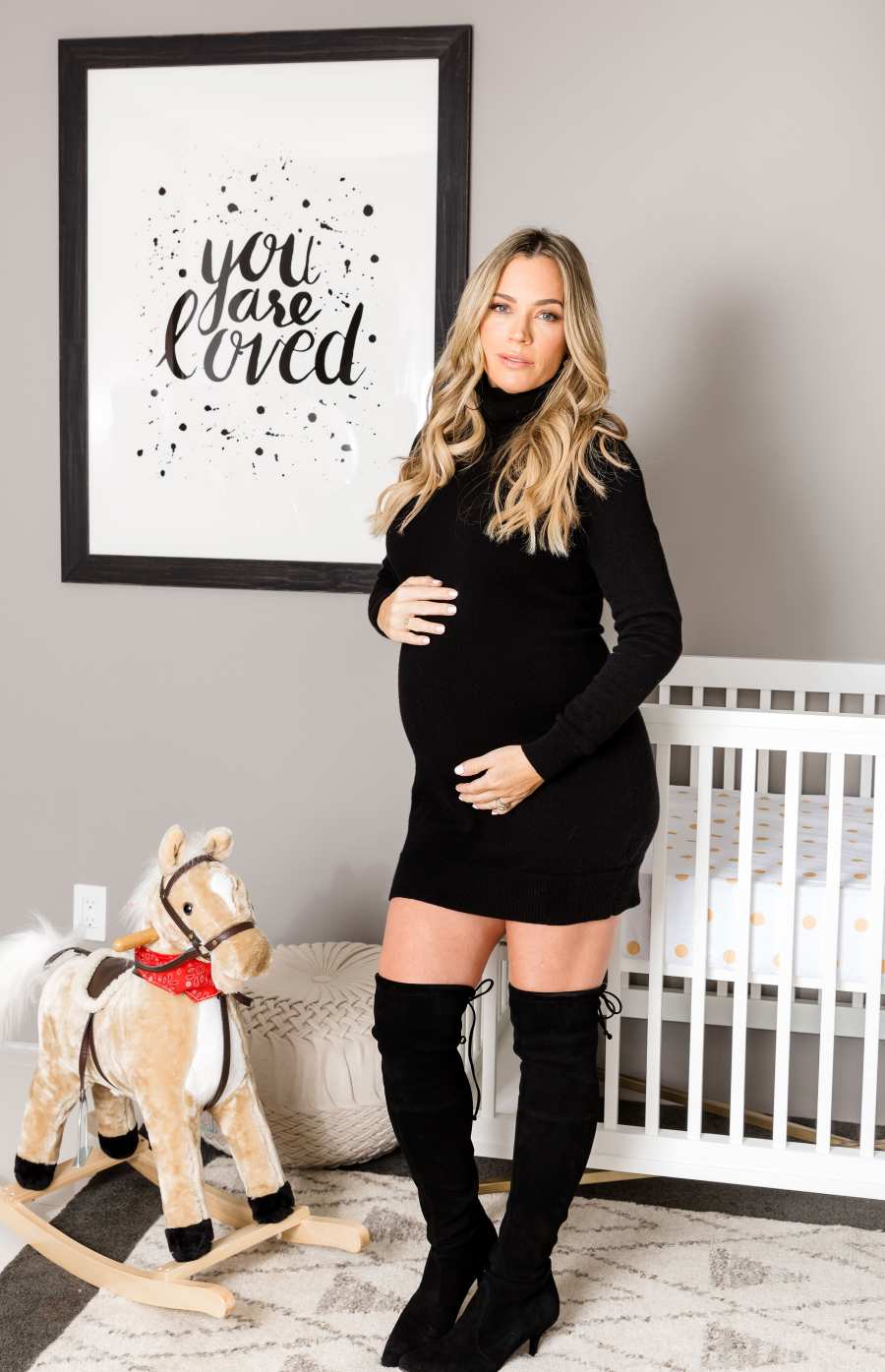 Inside Pregnant Teddi Mellencamp Fun Modern Nursery Ahead Baby 3