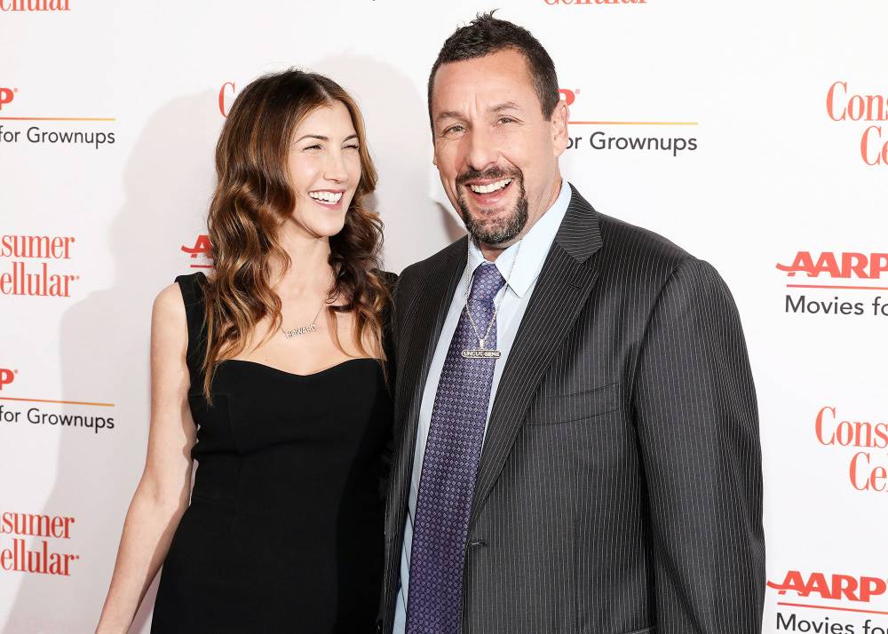 Jackie Sandler and Adam Sandler attend the AARP 19th Annual Movies For Grownups Awards Adam Sandler Talks Jennifer Aniston Friendship and Murder Mystery Sequel