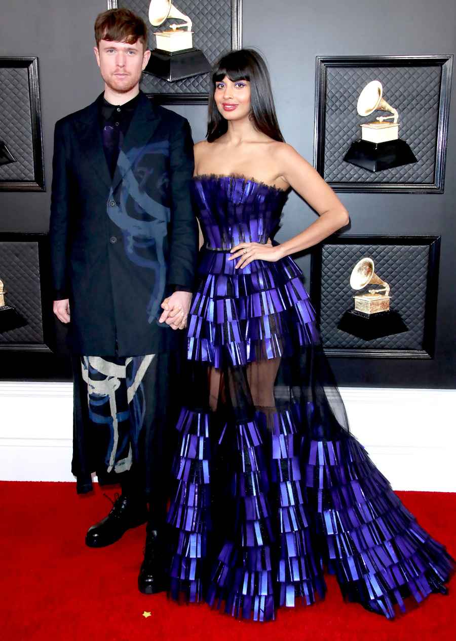 James Blake and Jameela Jamil Grammys 2020