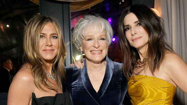 Sandra Bullock Jennifer Aniston and Glenn Close Golden Globes 2020 After Parties