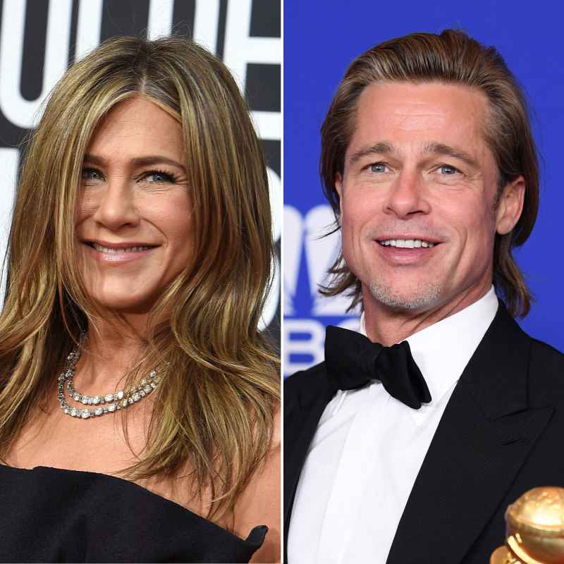Jennifer Aniston and Brad Pitt What You Didn't See on TV Golden Globes 2020