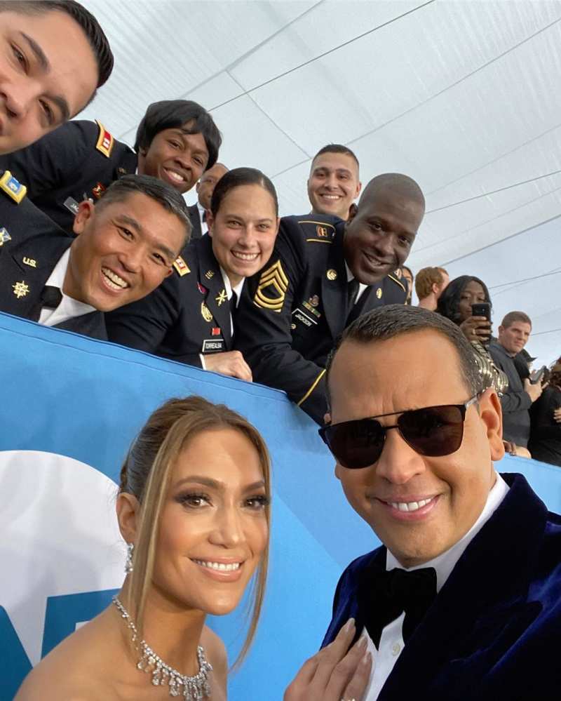 Jennifer Lopez and Alex-Rodriguez Instagram Selfie What You Didn't See On TV SAG Awards 2020