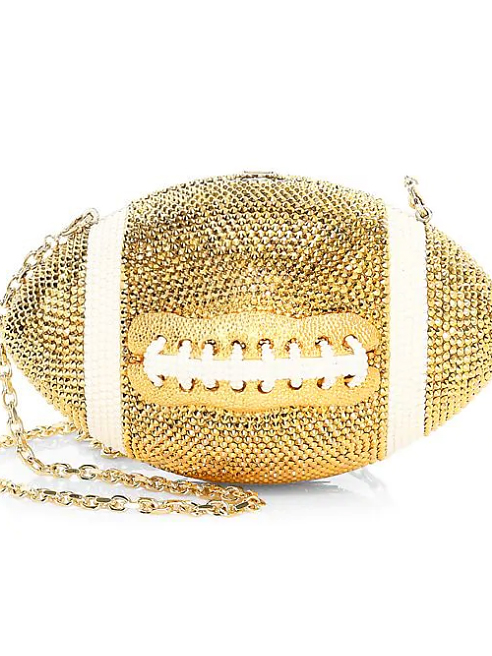 Turquoise Bling Football Clutch- Order Wholesale