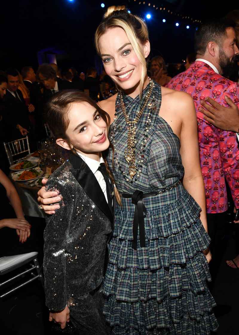 Julia Butters and Margot Robbie Inside the SAG Awards 2020