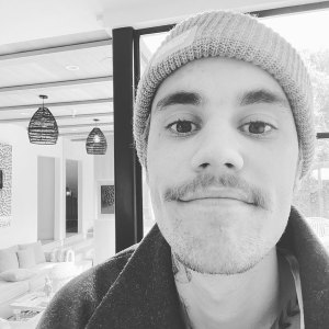 Justin Bieber Posts Mustache