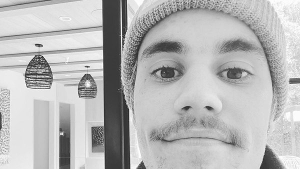 Justin Bieber Posts Mustache