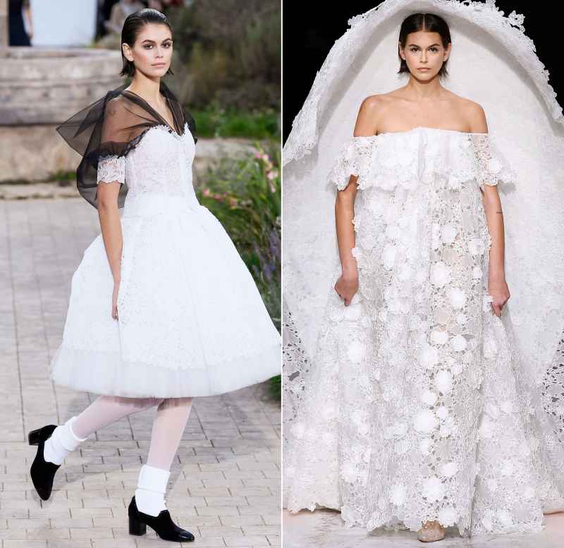 Kaia Gerber Bridal Couture Runway January 21, 2020