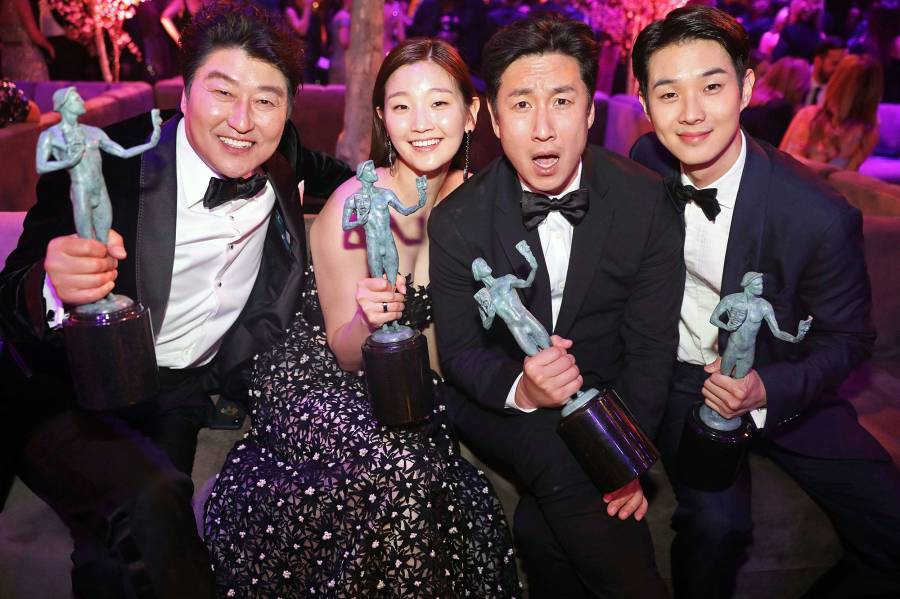 Kang-Ho Song Park So-dam Lee Sun Gyun and Choi Woo-shik SAG Awards 2020 Afterparty