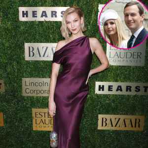 Karlie Kloss Wearing Cushnie Project Runway Ivanka Trump and Jared Kushner
