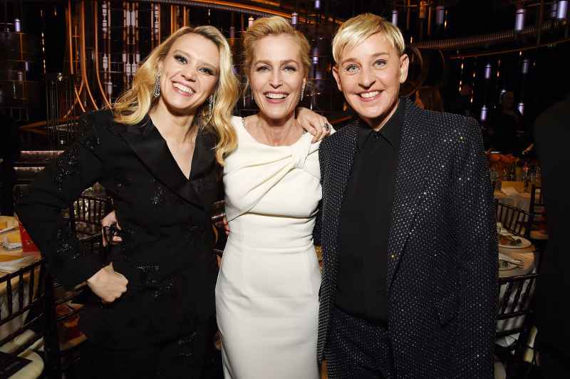 Kate McKinnon Gillian Anderson and Ellen DeGeneres Inside the Golden Globes 2020