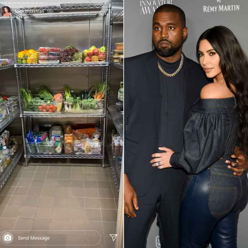 Kim Kardashian and Kanye West Organized Fridge