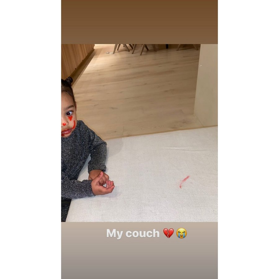 Kim-Kardashian’s-Daughter-North-Puts-Clown-Makeup-on-Siblings