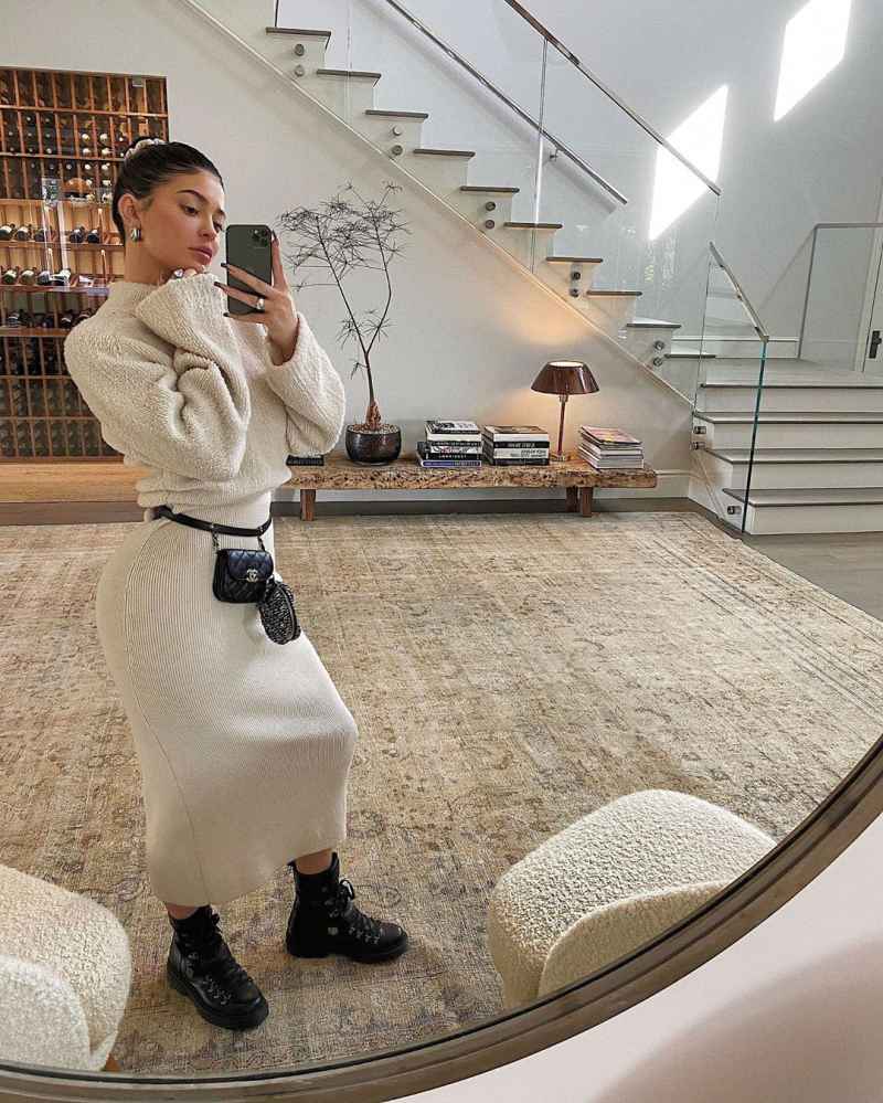 Kylie Jenner Shares Twinning Moment With Living Room Furniture