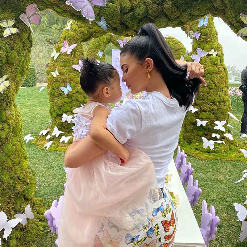 Kylie Jenner and Stormi Matching Butterfly Decor