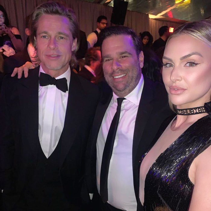 Lala Kent and Randall Emmett Pose With Brad Pitt at Golden Globes 2020