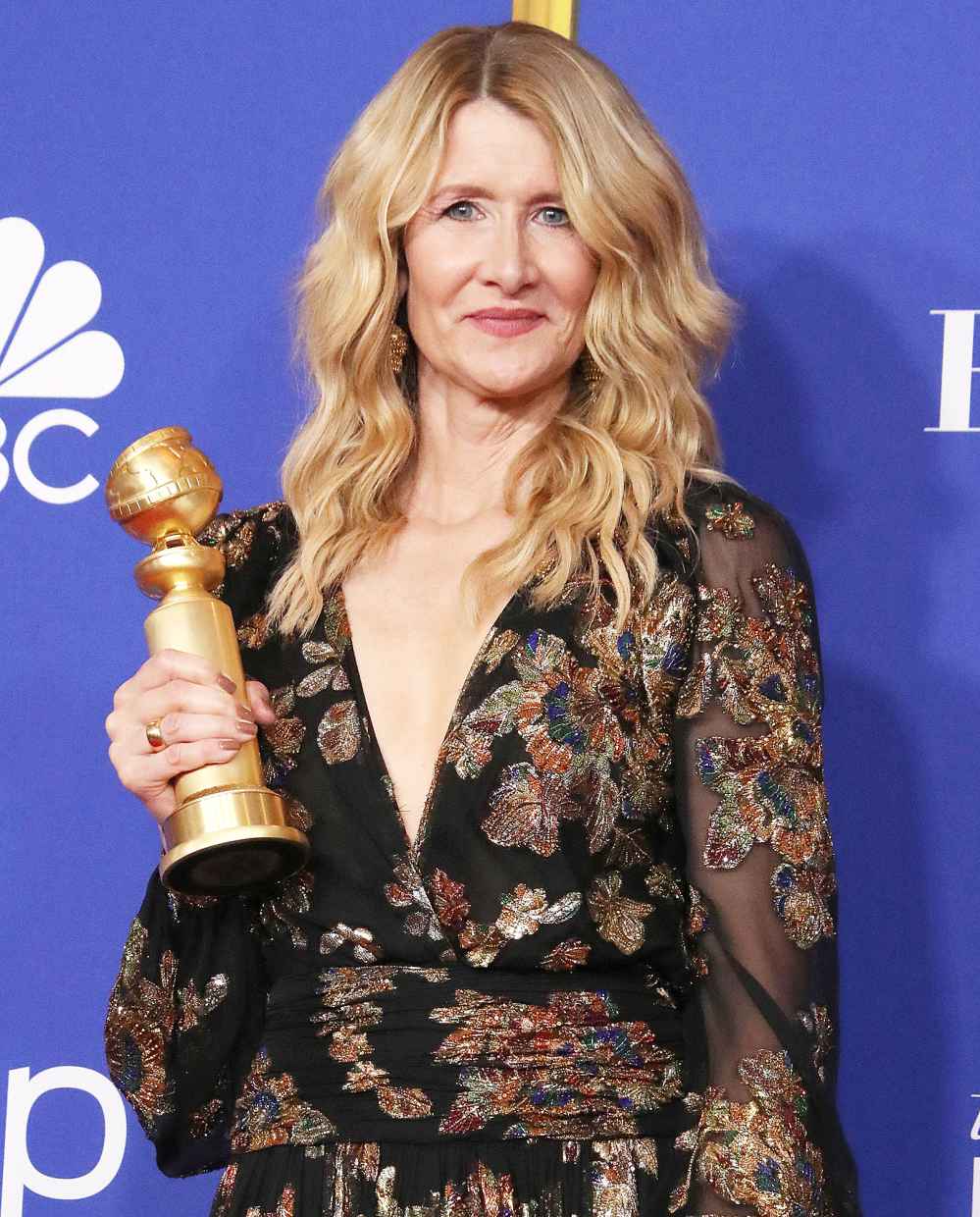 Laura Dern with her Golden Globe Award reveals why she cried during Ellen Degeneres Golden Globes acceptance speech