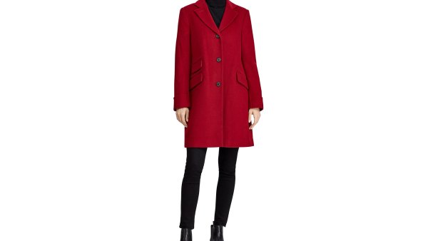 Lauren Ralph Lauren Single Breasted Reefer Coat