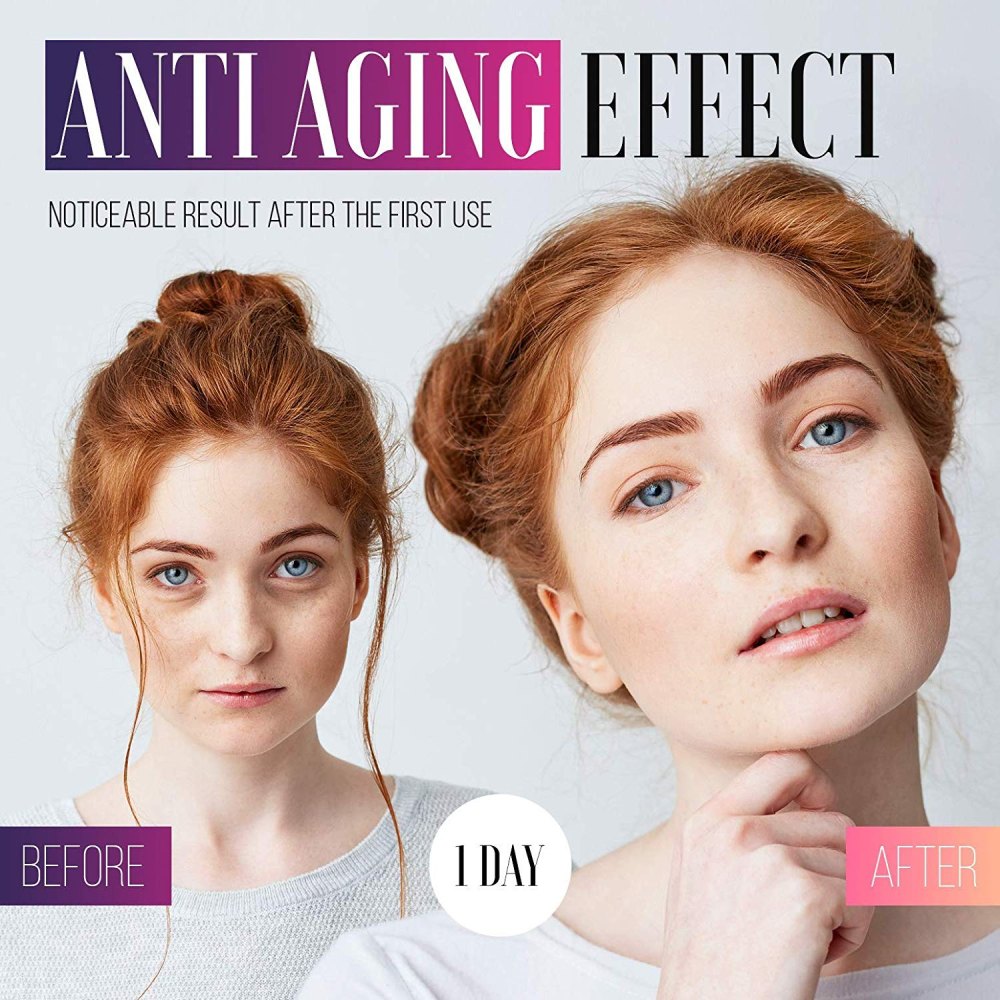 Le Gushe Collagen Eye Zone Gel Mask Before and After