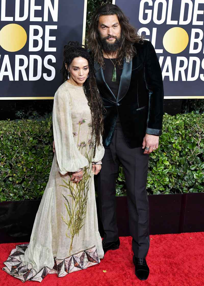 Lisa Bonet and Jason Momoa attend Golden Globes 2020