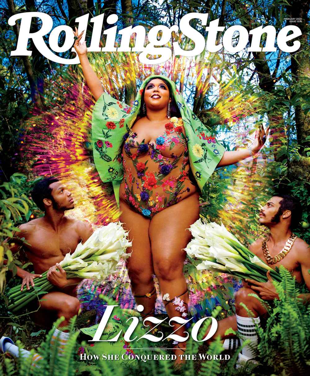 Lizzo Covers 'Rolling Stone' in Nearly Naked Floral Bodysuit