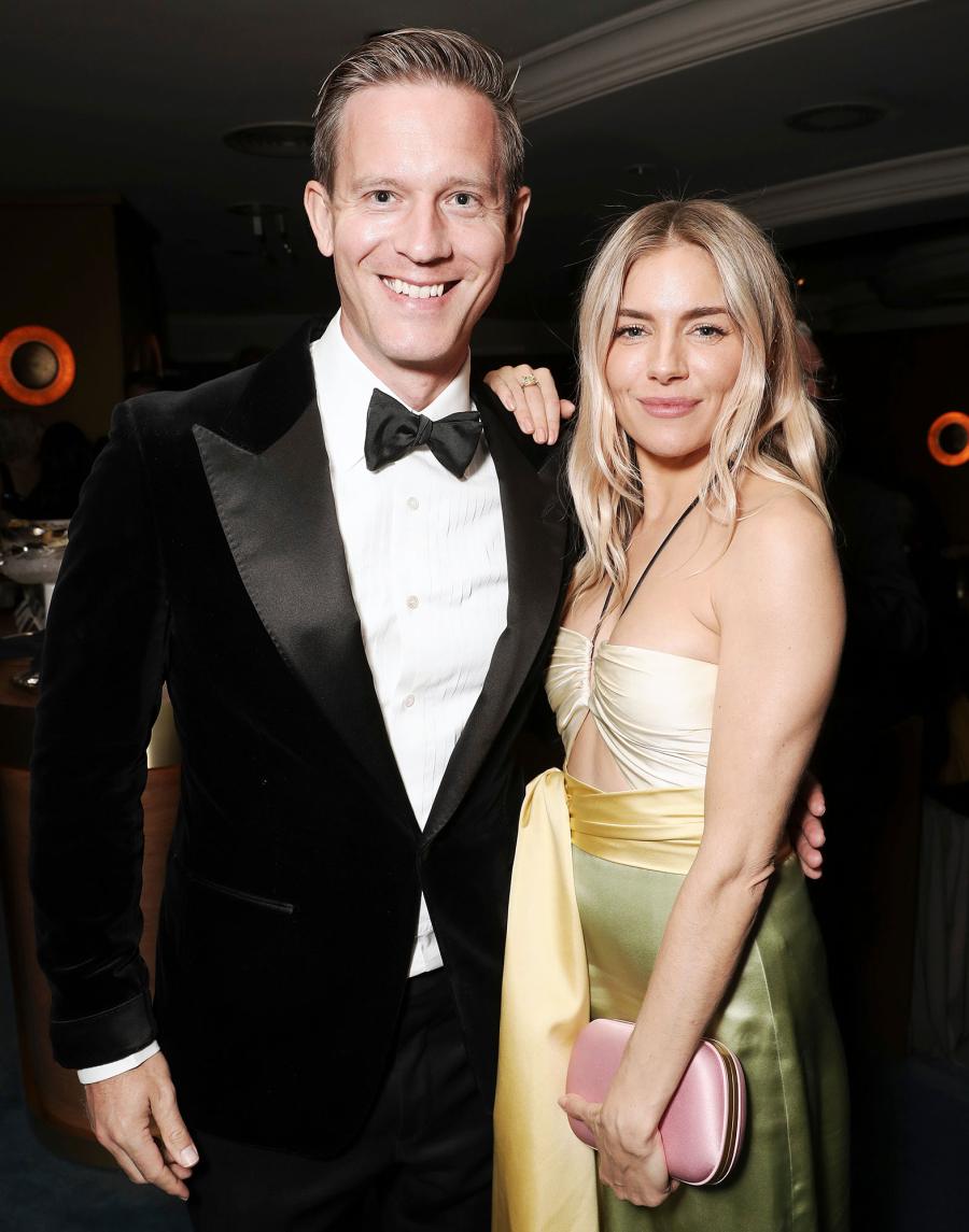 Matt Newman and Sienna Miller Golden Globes 2020 After Parties