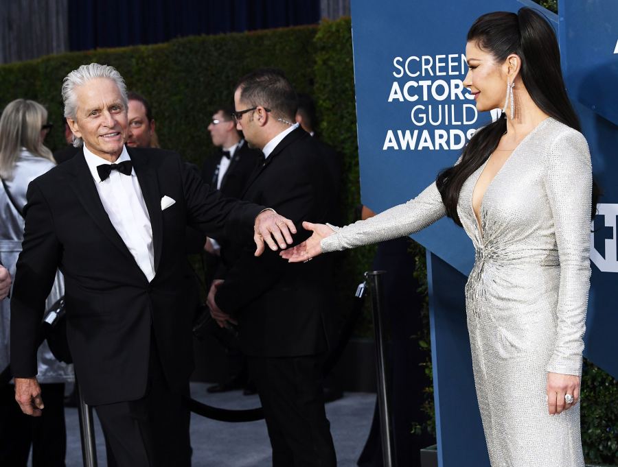 Catherine Zeta-Jones and Michael Douglas Hottest Couples and PDA at SAG Awards 2020