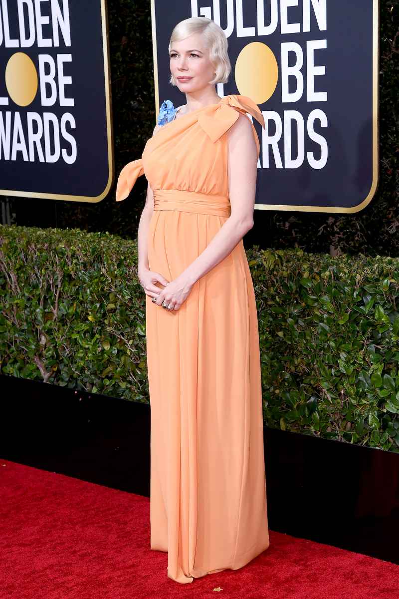 Michelle Williams baby bump Golden Globes 2020