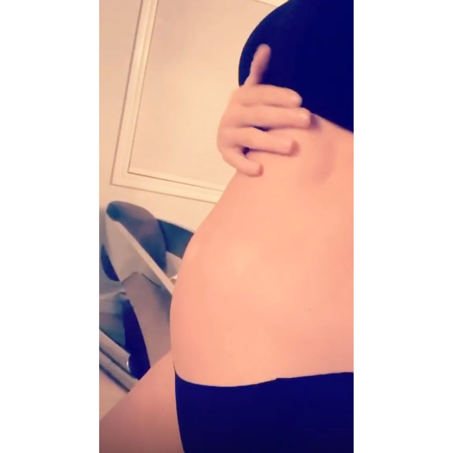 Nikki Bella Bump Close Up Nikki Bella and Brie Bella Baby Bump Album