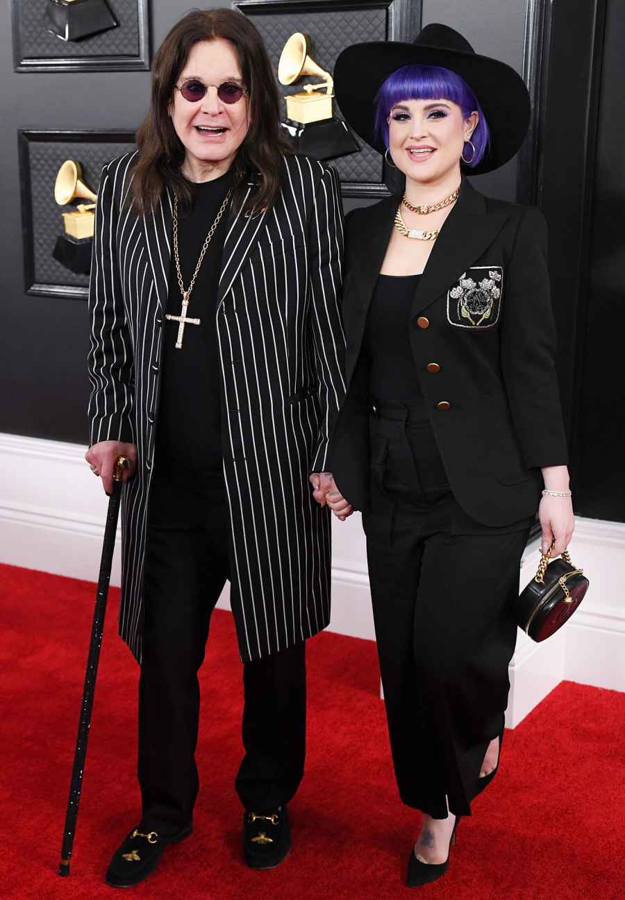 Ozzy Osbourne and Kelly Osbourne Stars Who Brought Family Members to the Grammys 2020