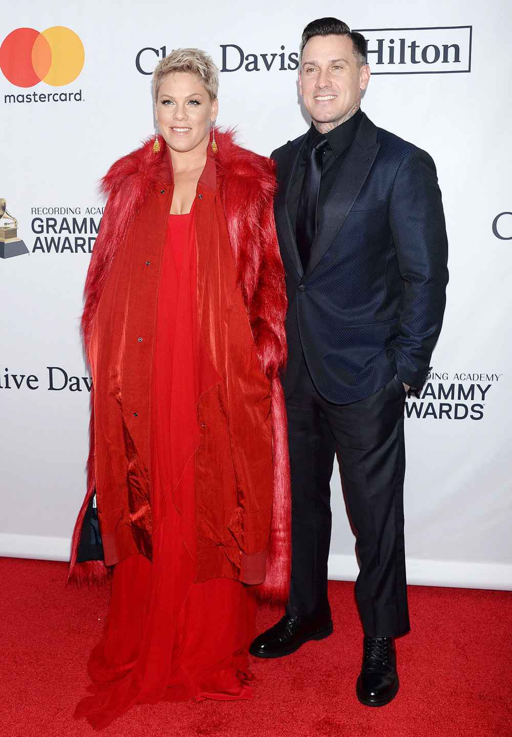 Pink and Carey Hart Red Carpet Grammy