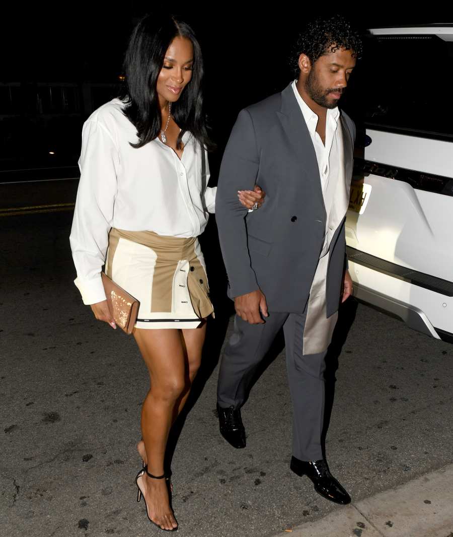 Pregnant-Ciara-and-husband-Russell-Wilson-step-out