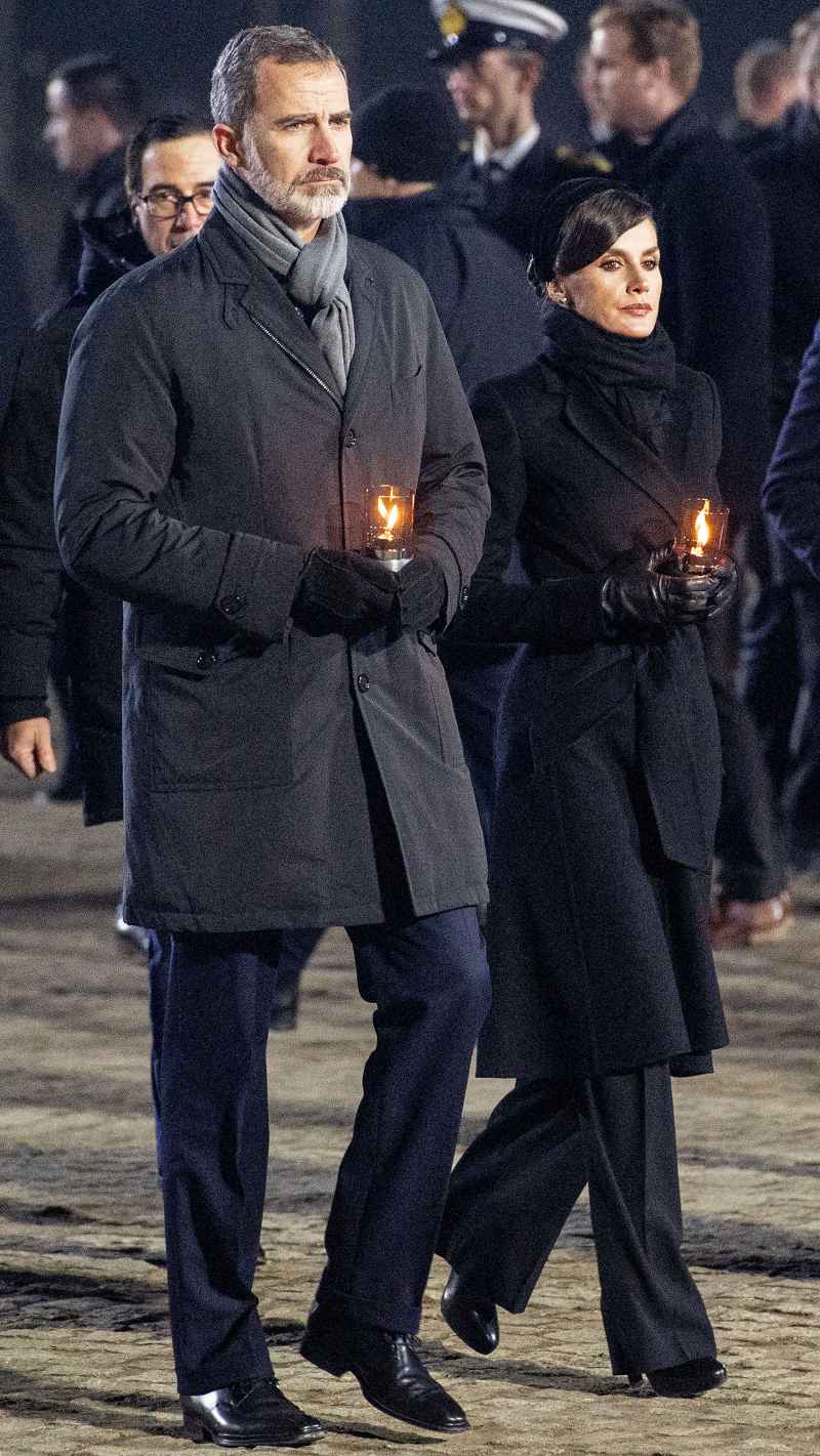 Queen Letizia Black Coat January 27, 2020