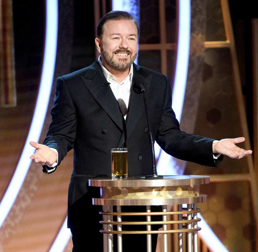 Ricky Gervais Vegan Menu Golden Globes 2020