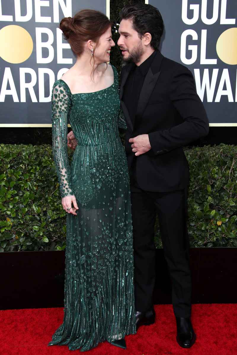 Kit Harington, Rose Leslie Attend 2020 Golden Globes After His Treatment