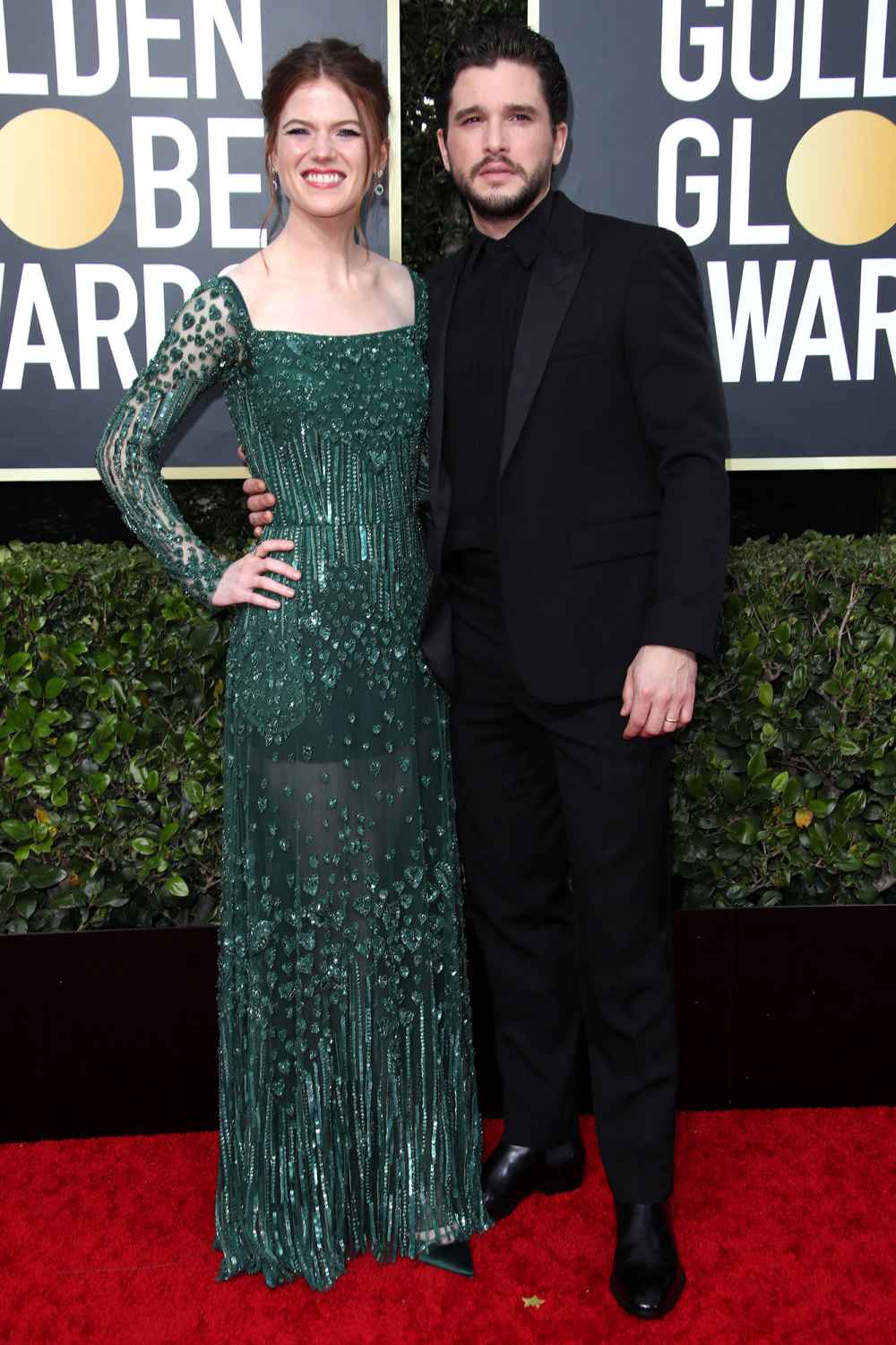 Kit Harington, Rose Leslie Attend 2020 Golden Globes After His ...