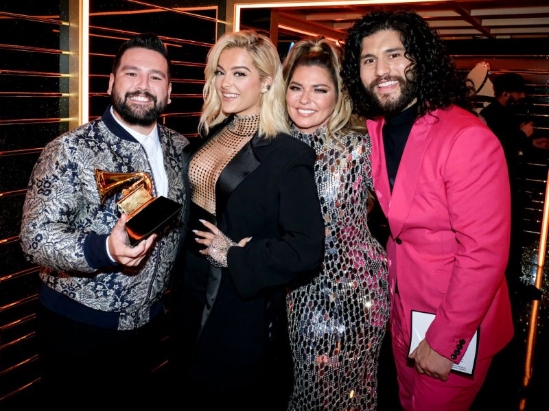 Shay Mooney Bebe Rexha Shania Twain and Dan Smyers Unseen Moments From the Grammys 2020