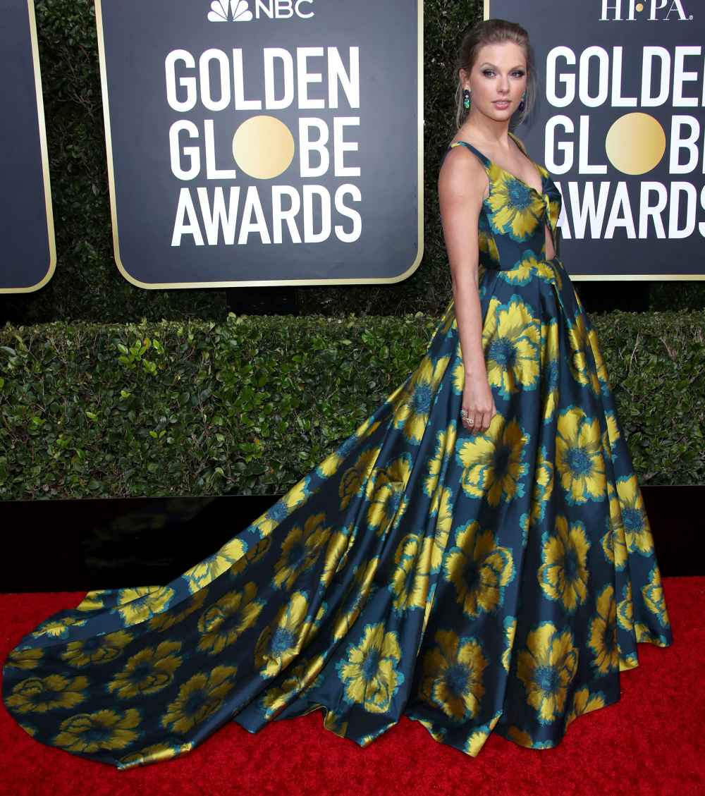 Taylor Swift Earrings Red Carpet Golden Globes 2020