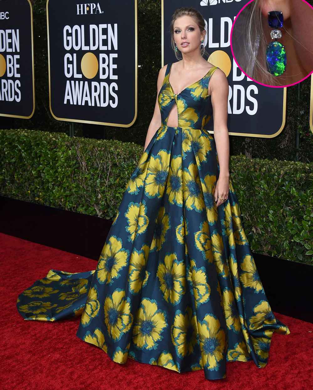 Taylor Swift Earrings Red Carpet Golden Globes 2020